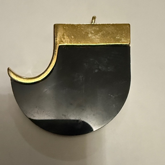 Gold and Black Abstract Horn Charms Set - Picture 2 of 9